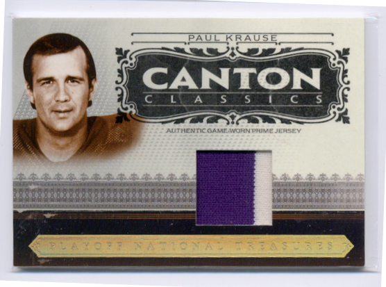 2006 Playoff National Treasures Canton Classics Materials Prime #52 Paul Krause