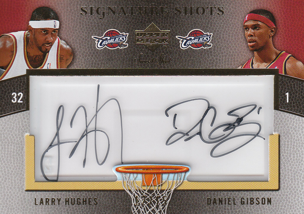 2007-08 Sweet Shot Signature Shots Acetate Dual #HG Larry Hughes/Daniel Gibson
