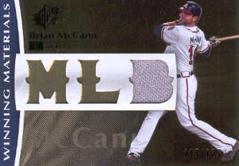 2008 SPx Winning Materials MLB 125 #BM Brian McCann