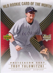 2007 Upper Deck MLB Rookie Card of the Month #ROM7 Troy Tulowitzki