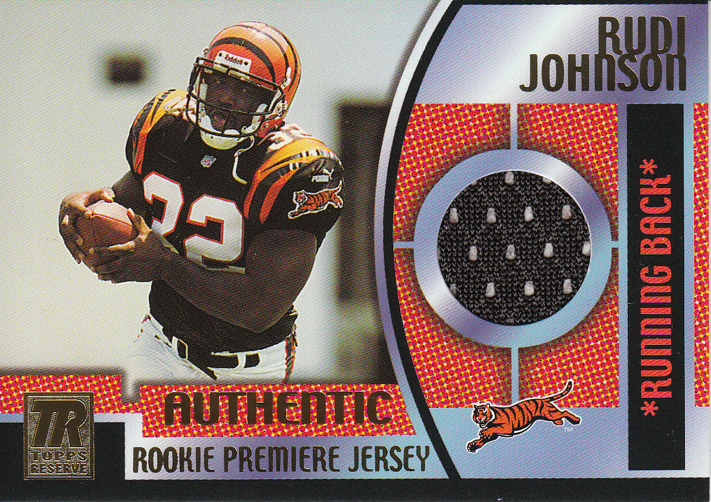 2001 Topps Reserve Rookie Premier Jerseys #TRRRJ Rudi Johnson