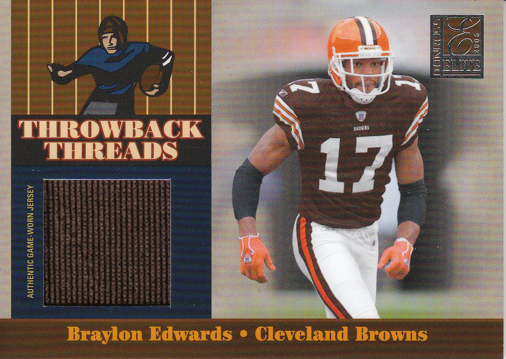 2006 Donruss Elite Throwback Threads #14 Braylon Edwards