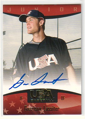 2008 USA Baseball Junior National Team On-Card Signatures #89 Garrison Lassiter