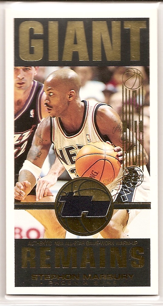 2001-02 Topps High Topps Giant Remains #GRSM Stephon Marbury
