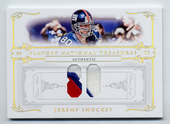 2007 Playoff National Treasures Material Prime #48 Jeremy Shockey