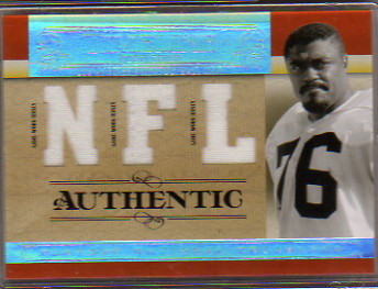 2007 Playoff National Treasures Timeline Material NFL #RG Rosey Grier