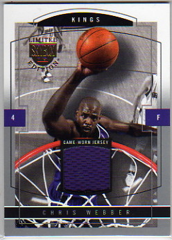 2003-04 SkyBox LE Jersey Proofs #25 Chris Webber