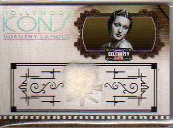 2008 Americana Celebrity Cuts Hollywood Icons Material Prime #DL Dorothy Lamour/10