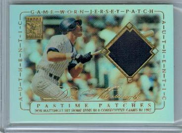 2002 Topps Tribute Pastime Patches #DM Don Mattingly A