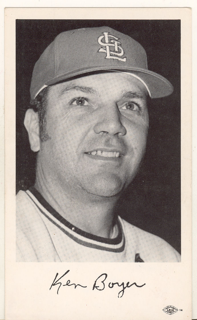 1971 Cardinals Team Issue #4 Ken Boyer CO