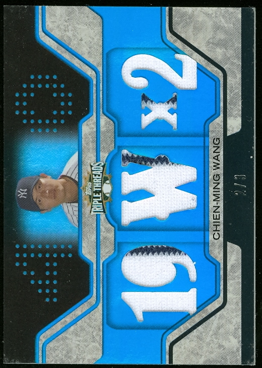 2008 Topps Triple Threads Relics Sapphire #23 Chien-Ming Wang