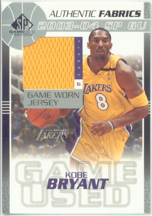 Kobe Bryant Game-Worn Jersey Cards (2) Purple & Yellow SP GameUsed  Edition #125