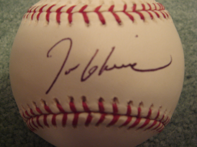 Tom Glavine Autographed Official MLB Baseball With COA