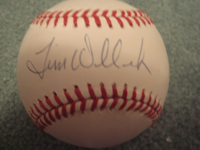 Tim Wallach Autographed Official N.L. Baseball With COA