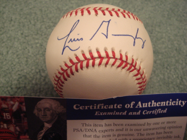 Luis Gonzalez Autographed Official N.L. Baseball With PSA COA 