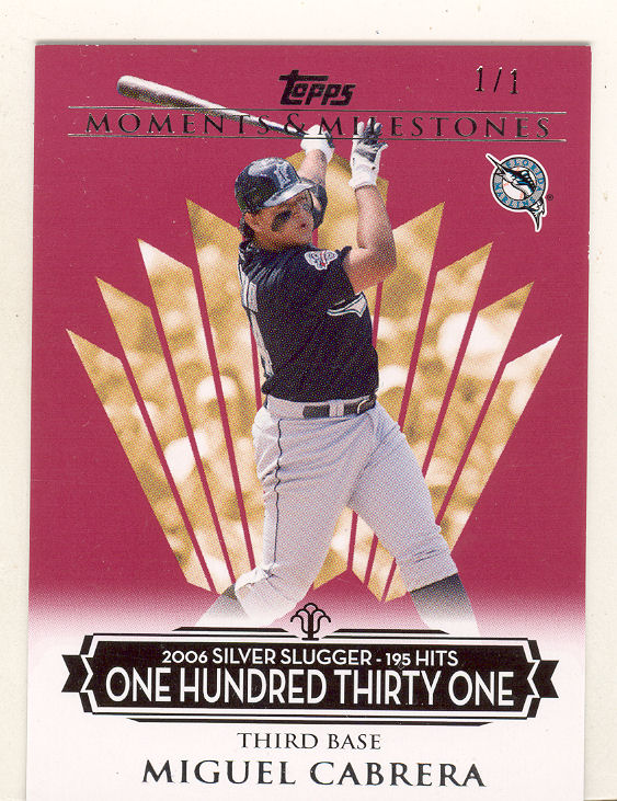 2008 Topps Moments and Milestones Red #139-131 Miguel Cabrera