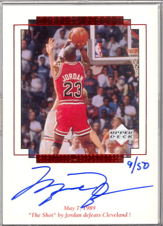 1999-00 Upper Deck MJ Master Collection Signature Performances