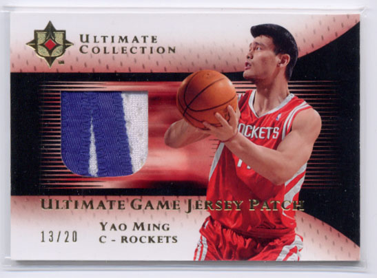 2005-06 Ultimate Collection Patches Gold #UJPYM Yao Ming
