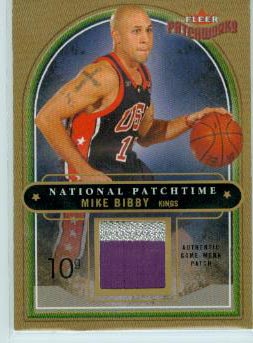 2003-04 Fleer Patchworks National Patchtime Jerseys NBA Patches #MB Mike Bibby