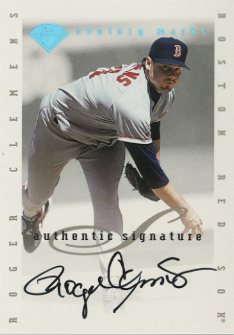 1996 Leaf Signature Extended Autographs Century Marks #3 Roger Clemens