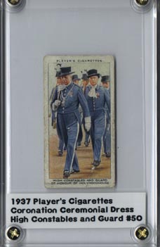 1937 Player's Cigarettes Coronation Ceremonial Dress High Constables & Guard Very Fine NICE!!