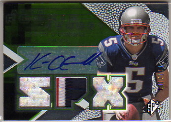 2008 SPx Green Holofoil Rookies #177 Kevin O'Connell JSY AU