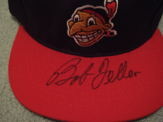 Bob Feller Autographed Cleveland Indians Cap with COA