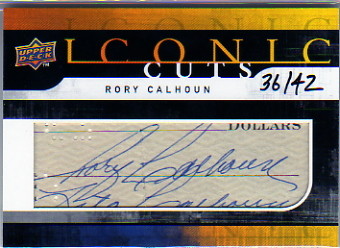 2008 Upper Deck Mystery Iconic Cuts Redemption #IC155 Rory Calhoun/42