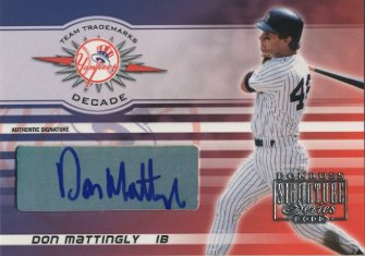 2003 Donruss Signature Team Trademarks Autographs Decade #8 Don Mattingly