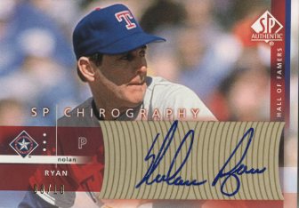 2003 SP Authentic Chirography Hall of Famers Gold #NR Nolan Ryan