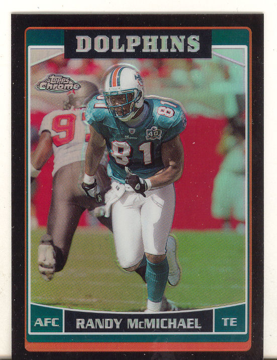 Daunte Culpepper Miami Dolphins 2006 Topps Chrome Autographed Card