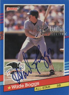 2003 Donruss Recollection Autographs #29 Wade Boggs 91 AS/4