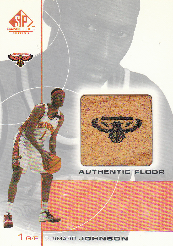 2000-01 SP Game Floor Authentic Floor #DJ DerMarr Johnson