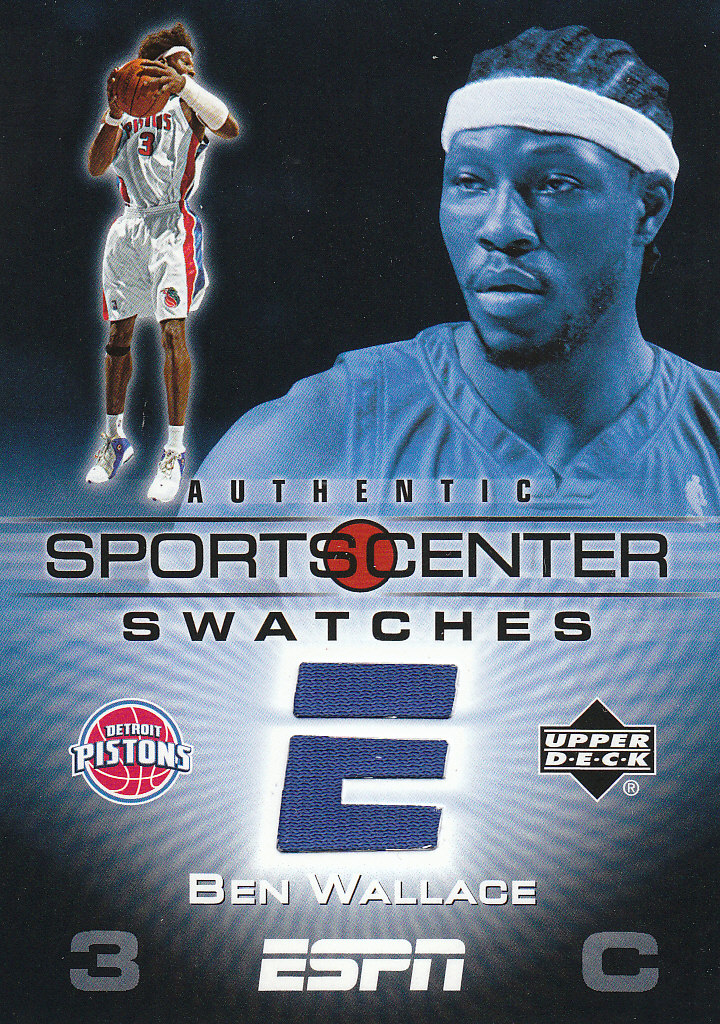 2005-06 Upper Deck ESPN Sports Center Swatches #BW Ben Wallace