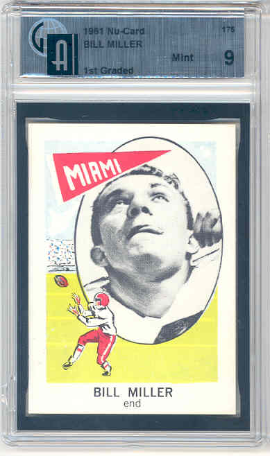 1961 Nu-Card #175 Bill Miller