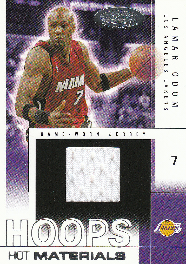 2004-05 Hoops Hot Prospects Hot Materials #LO Lamar Odom