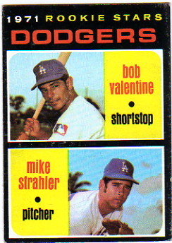 1971 Topps #188 Rookie Stars/Bob Valentine RC/Mike Strahler RC