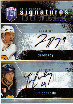 2007-08 Be A Player Signatures Duals #2SCR Derek Roy/Tim Connolly