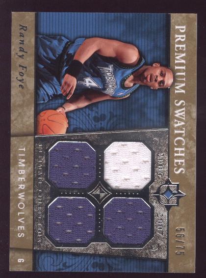 2006-07 Ultimate Collection Premium Swatches #PRRF Randy Foye