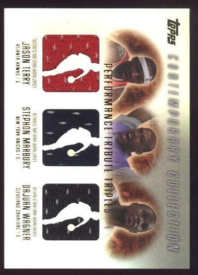 2003-04 Topps Contemporary Collection Performance Tribute Triples #TMW Jason Terry/200/Stephon Marbury/DaJuan Wagner