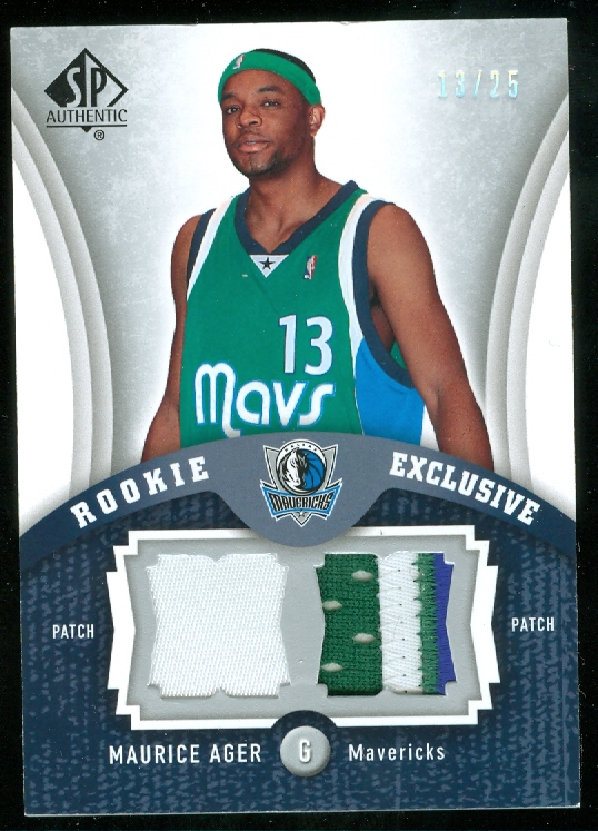2006-07 SP Authentic Rookie Exclusives Patches #MA Maurice Ager