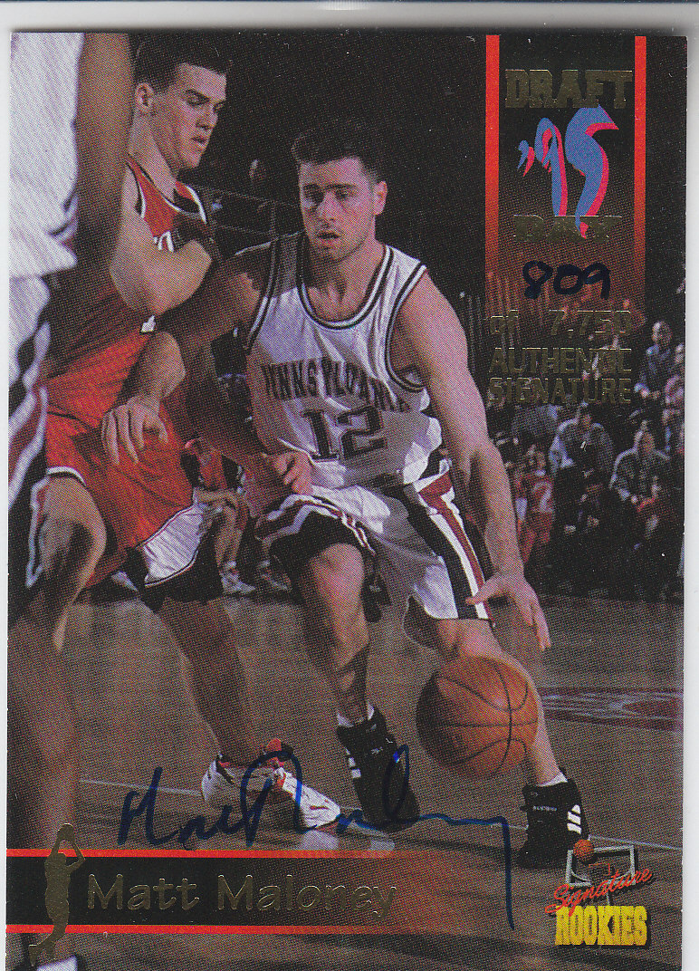 1995 Signature Rookies Draft Day Signatures #26 Matt Maloney