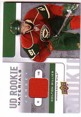 2008 09 Upper Deck Rookie Materials Rmgi Colton Gillies JSY