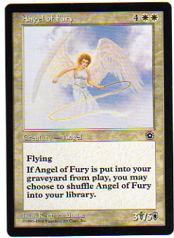 1998 Magic The Gathering Portal Second Age #7 Angel of Fury R