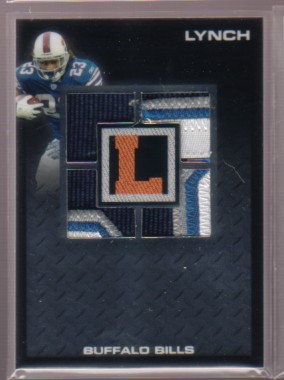 2008 Topps Letterman Authentic Relics Quad Patch #AQPML Marshawn Lynch