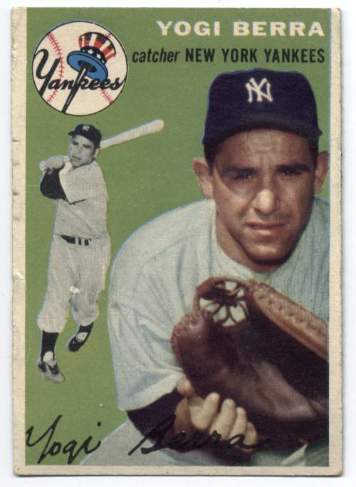 1954 Topps #50  Yogi Berra      $200.00