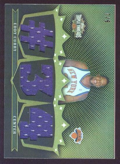 2007-08 Topps Triple Threads Relics Sepia #98 Eddy Curry #34