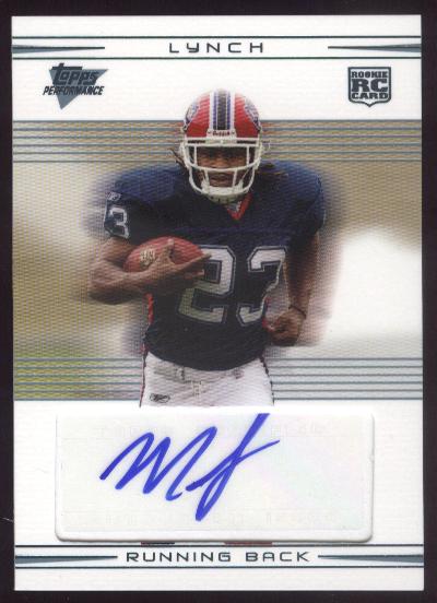 2007 Topps Performance Rookie Autographs #110 Marshawn Lynch C