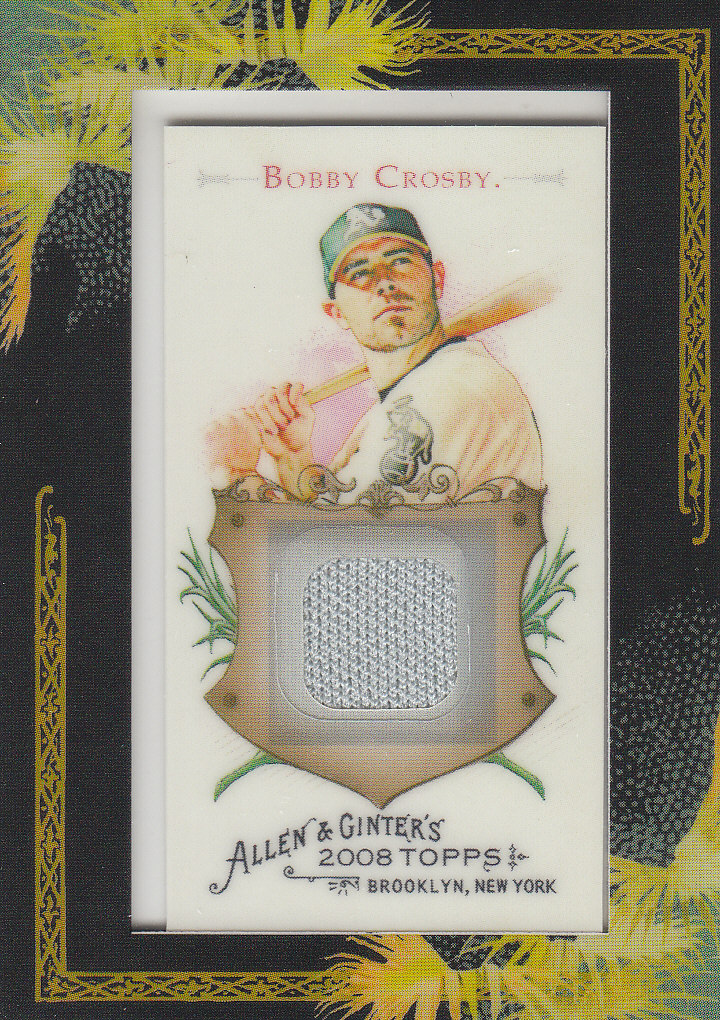 2008 Topps Allen and Ginter Relics #BC Bobby Crosby Jsy C