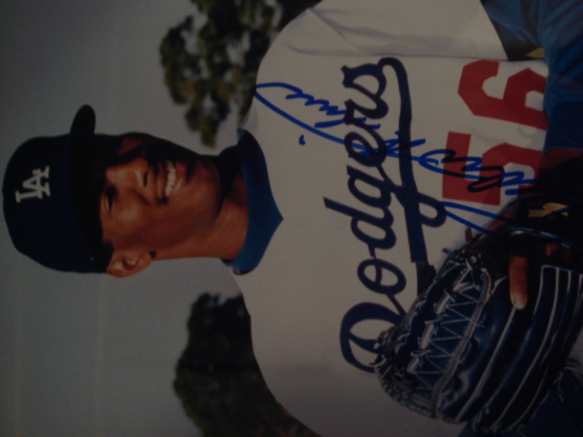 Pedro Astacio Autographed 8 X 10 Dodgers Picture With COA